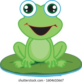 Frog Design Sticker Books Illustration Cartoon Stock Vector (royalty 