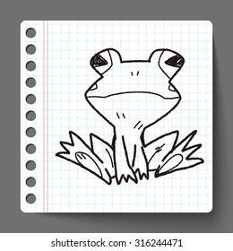 frog doodle