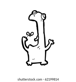 caricatura de mosca para comer ranas