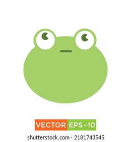 Frog Emoji Icon design for web and print use