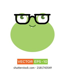 Frog Emoji Icon design for web and print use