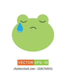 Frog Emoji Icon design for web and print use