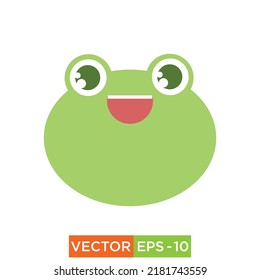 Frog Emoji Icon design for web and print use