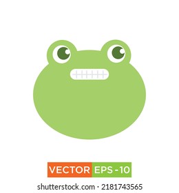 Frog Emoji Icon design for web and print use