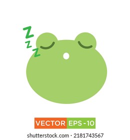 Frog Emoji Icon design for web and print use