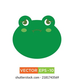 Frog Emoji Icon design for web and print use