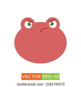 Frog Emoji Icon design for web and print use