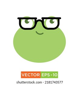 Frog Emoji Icon design for web and print use