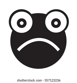 Frog emotion Icon Illustration sign design