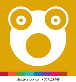 Frog emotion Icon Illustration sign design
