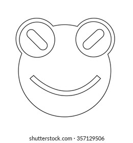 Frog emotion Icon Illustration sign design