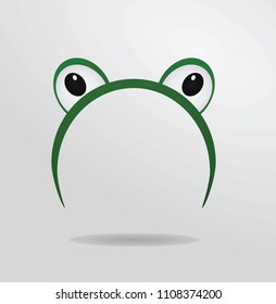 Frog eyes mask. vector illustration