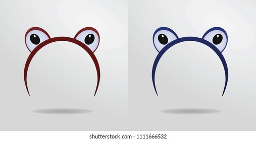 Frog eyes mask. vector illustration