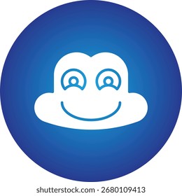 Frog Face single vector icon illustration