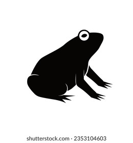 frog flat style vector icon template