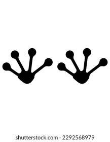 frog footprint icon, vector best flat icon.