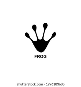 frog footprint icon vector sign symbol