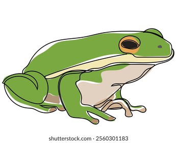 Frog in the form of continuous gestures that can be edited later.