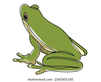 Frog in the form of continuous gestures that can be edited later.