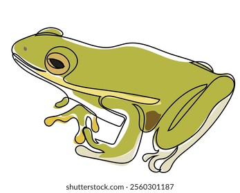 Frog in the form of continuous gestures that can be edited later.