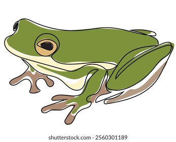 Frog in the form of continuous gestures that can be edited later.