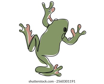 Frog in the form of continuous gestures that can be edited later.