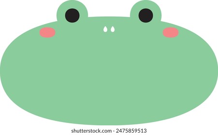 frog frame 2 single oval
