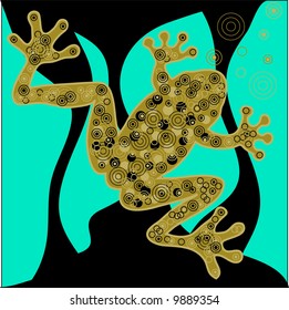Frog in full dress