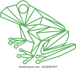 Frog. frog geometry vector. frog geometric design