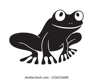 Frog graphic Icon. Frog green sign isolated on white background. Tree frog symbol. Vector Illustration