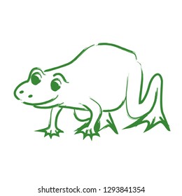 frog green outline
