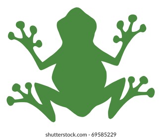 Frog Green Silhouette