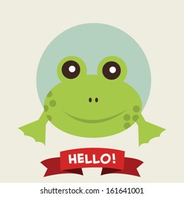 Frog greeting card