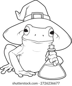 Frog Halloween Witch Animal