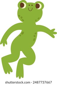 Frog Hand Drawn Vector Illustration