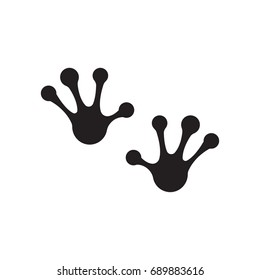frog hand foot vector silhouette