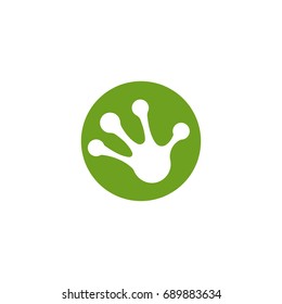 frog hand foot vector silhouette