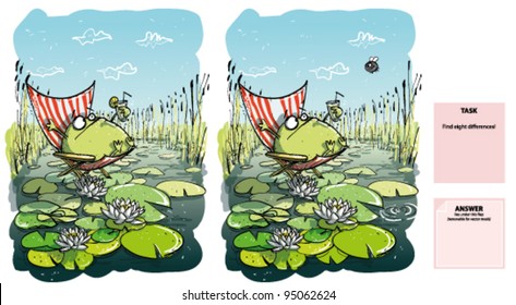 Frog Having Fun : Differences