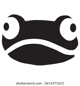 frog head icon vector design