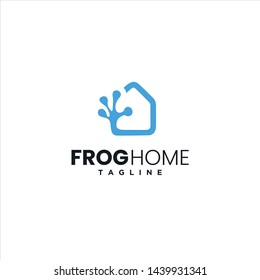 frog home logo simple minimalist vector graphic download