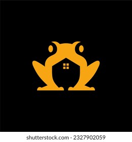 Frog House Logo Vector, real state.