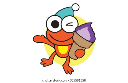Frog and Ice