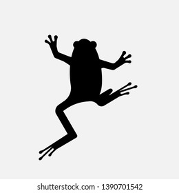 Frog Icon. Amphibian Animal Silhouette Illustration As A Simple Vector Sign & Trendy Symbol for Design and Websites, Presentation or Mobile Application.