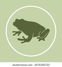 Frog icon colorful background abstract trendy vector illustration design