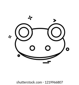 Frog icon design vector