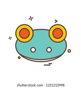 Frog icon design vector