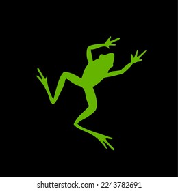 Frog icon isolated on white