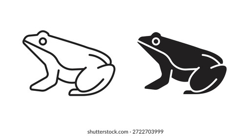 Ícone de sapo vetor isolado Ilustração. Pictograma vetorial para web e app