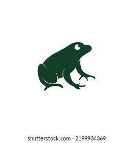 Frog icon logo design template