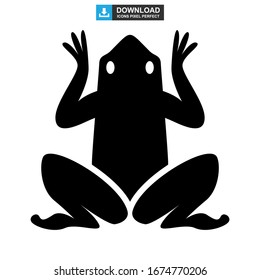 frog icon or logo isolated sign symbol vector illustration - high quality black style vector icons
